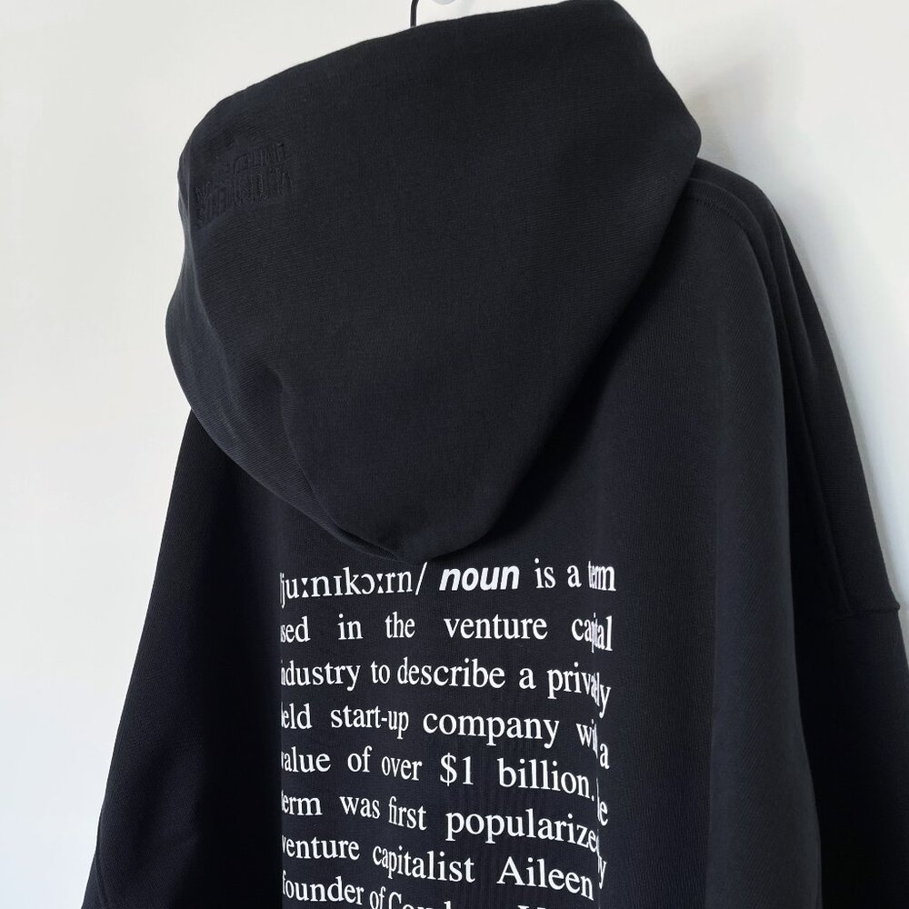 VETEMENTS - IPO Trade Unicorn Definition Venture Capitalist Hoodie FW22